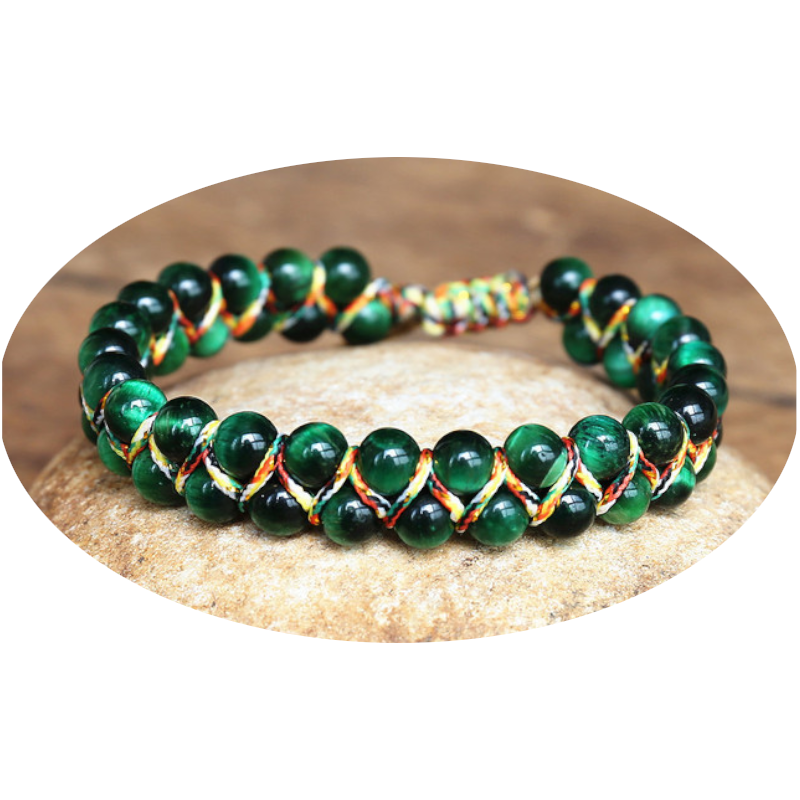 Veile Studios Handwoven Tigereye Bracelet Unisex Employee Benefits Personality Bracelets