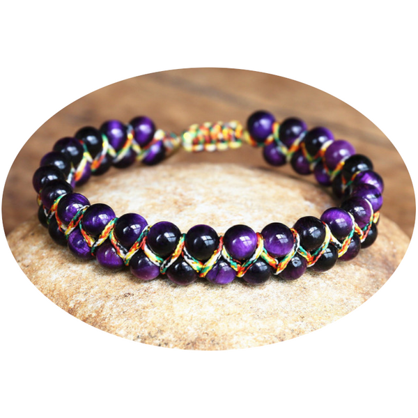 Veile Studios Handwoven Tigereye Bracelet Unisex Employee Benefits Personality Bracelets