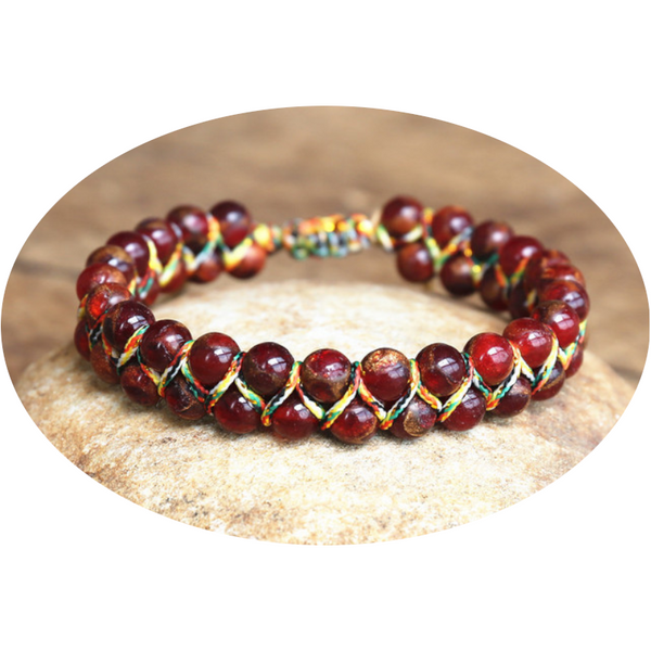 Veile Studios Handwoven Tigereye Bracelet Unisex Employee Benefits Personality Bracelets