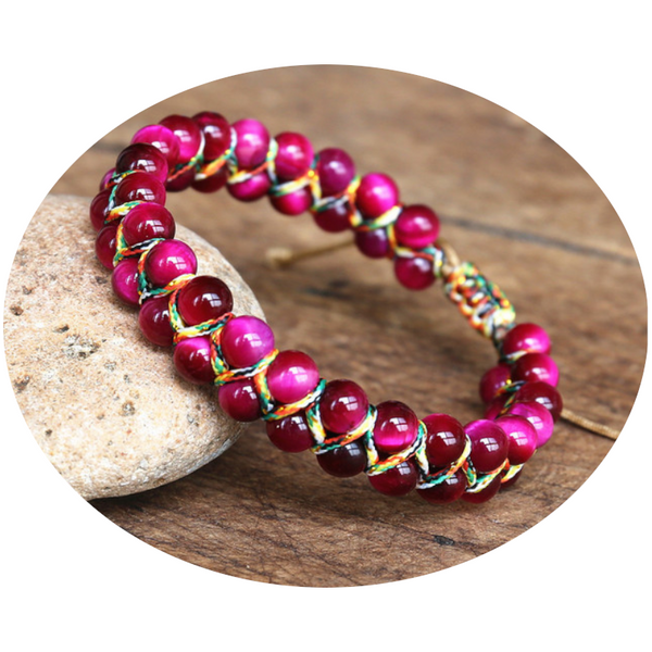 Veile Studios Handwoven Tigereye Bracelet Unisex Employee Benefits Personality Bracelets