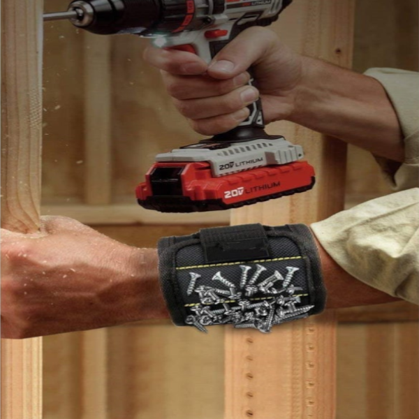 Hand Tools Magnetic Wristband Belt With 15 Powerful Magnets For Fixing Screws / Nails Drill Bits Bolts Scissors Universal Gifts Suitable Men Fathers D