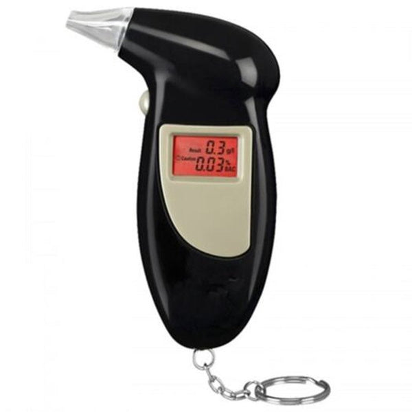 Handheld Alcohol Breathalyzer Portable Tester Black Electronic Breathalysers