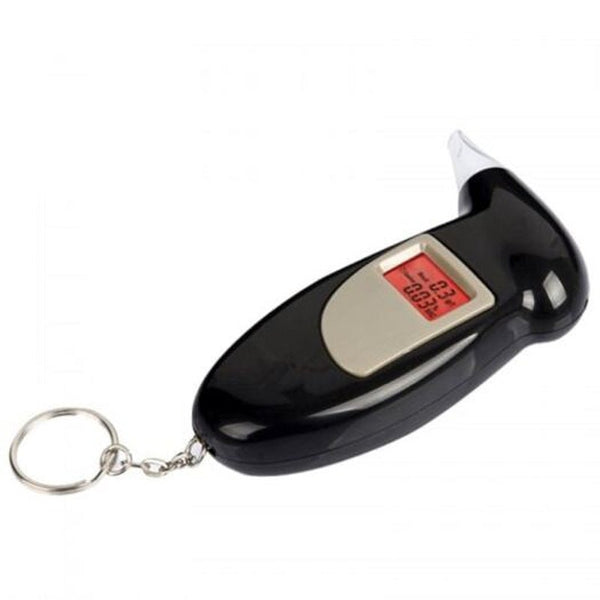 Handheld Alcohol Breathalyzer Portable Tester Black Electronic Breathalysers