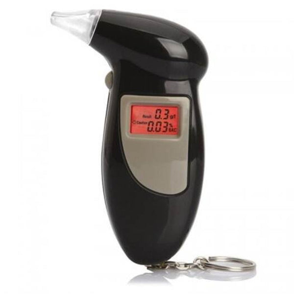Handheld Alcohol Breathalyzer Portable Tester Black Electronic Breathalysers