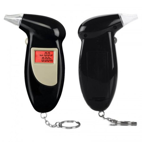 Handheld Alcohol Breathalyzer Portable Tester Black Electronic Breathalysers