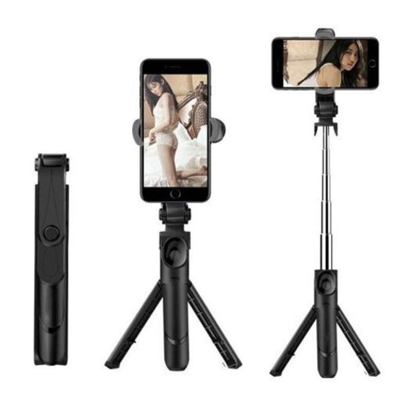 Handheld Extendable Bluetooth Selfie Stick Tripod Monopod Black Selfie Sticks