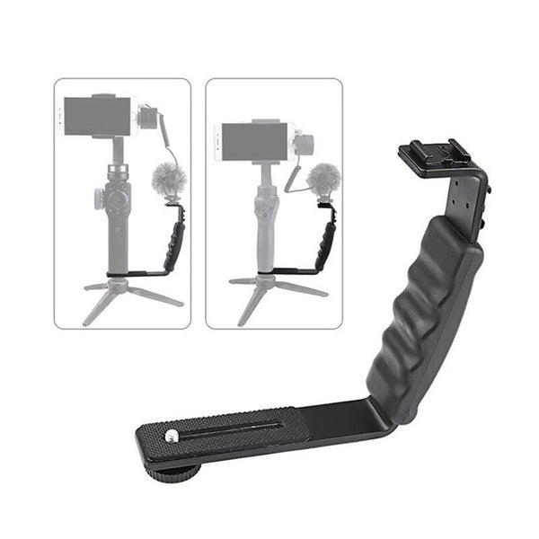 Handheld L Shaped Gimbal Expansion Bracket Holder Black Other Cameras Accessories