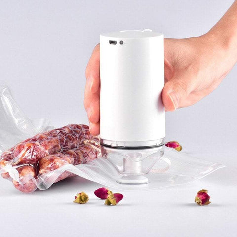 Food Vacuum Sealers Handheld Mini Machine Cordless Usb Rechargeable Sealing System Storage Saver