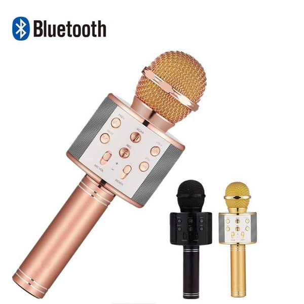 Handheld Studio Microphones Wireless Bluetooth With For Ios Android Karaoke Microphones