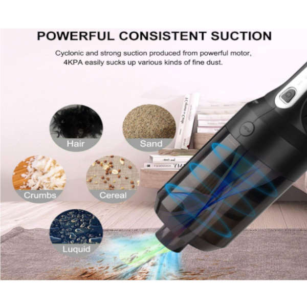 Handheld Car Wireless Vacuum Cleaner Strong Suction Small Noise Built In Multi Filter Usb Charging Pet Comb Brush For Desk Indoor Desktop Vacuum Clean