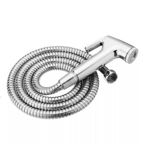 Handhold Shower Head Douche Toilet Bidet Sprayer With 1.5M Hose Silver Bidets