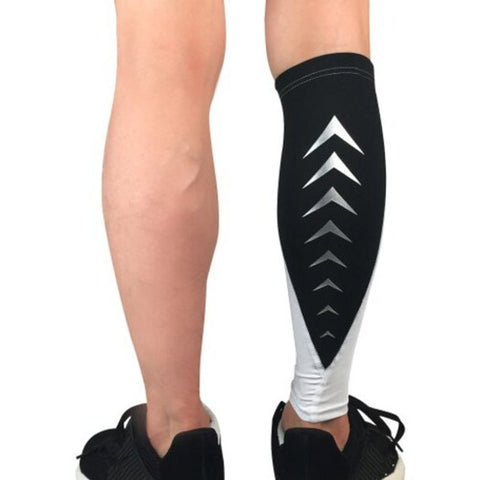 Handise Reflective Sleeves Compression Leg Brace Protector Warmers Legging White Orthotics Braces & Sleeves