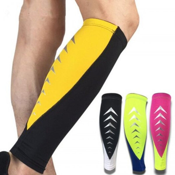 Handise Reflective Sleeves Compression Leg Brace Protector Warmers Legging White Orthotics Braces & Sleeves