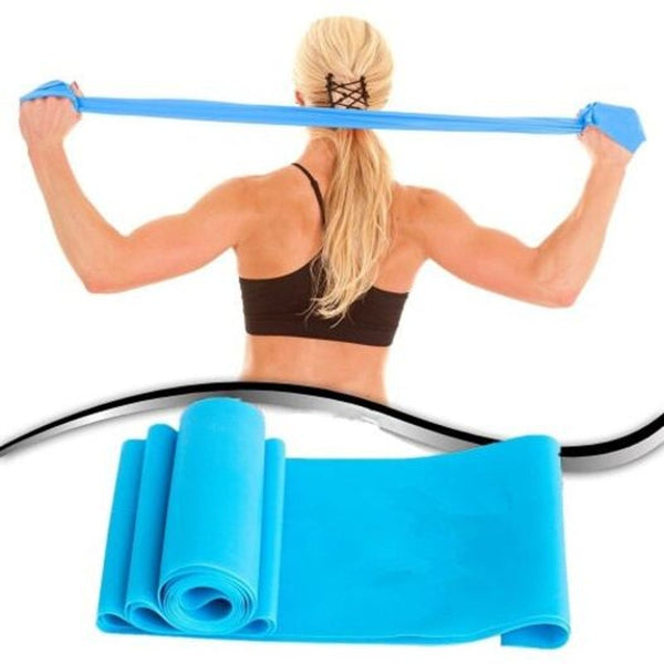 Handise Super Exercise Band 7 Ft. Long Latex Free Resistance Bands Day Sky Blue 1Pc Other Strength Training