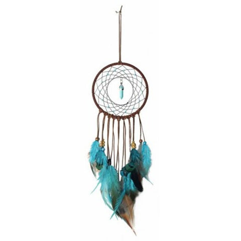 Handmade Dream Catcher With Feathers Wall Hanging Decoration Ornament Gift Macaw Blue Green Other Home Décor