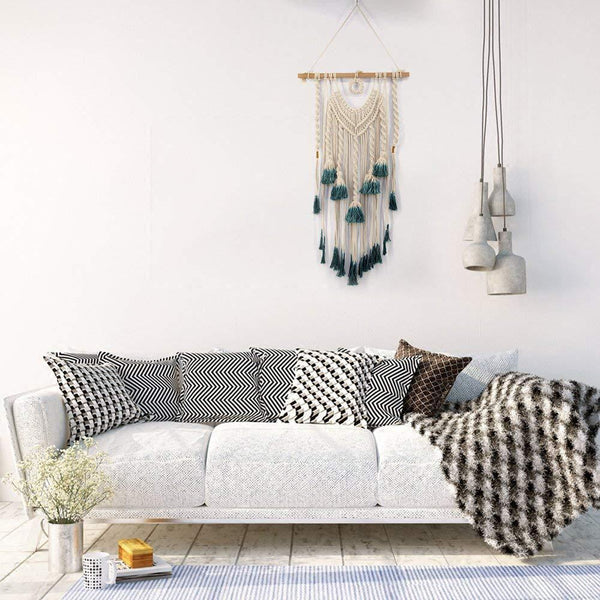 Macrame Wall Hanging Woven Art Tapestry Boho Dcor Tapestries