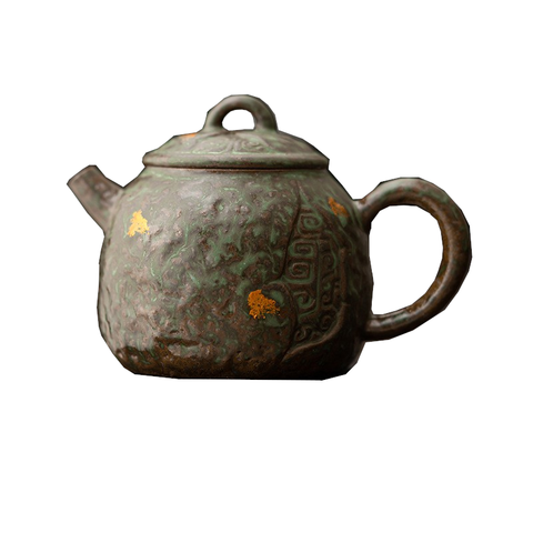 Handmade Teapot Old Rock Clay Kung Fu Stoneware Colored Glaze 180Ml Teapots