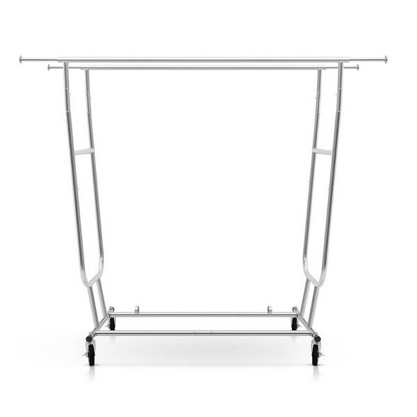 Artiss 6Ft Double Rail Clothes Rack Coat Stand Garment Rolling Hanger Garment Racks