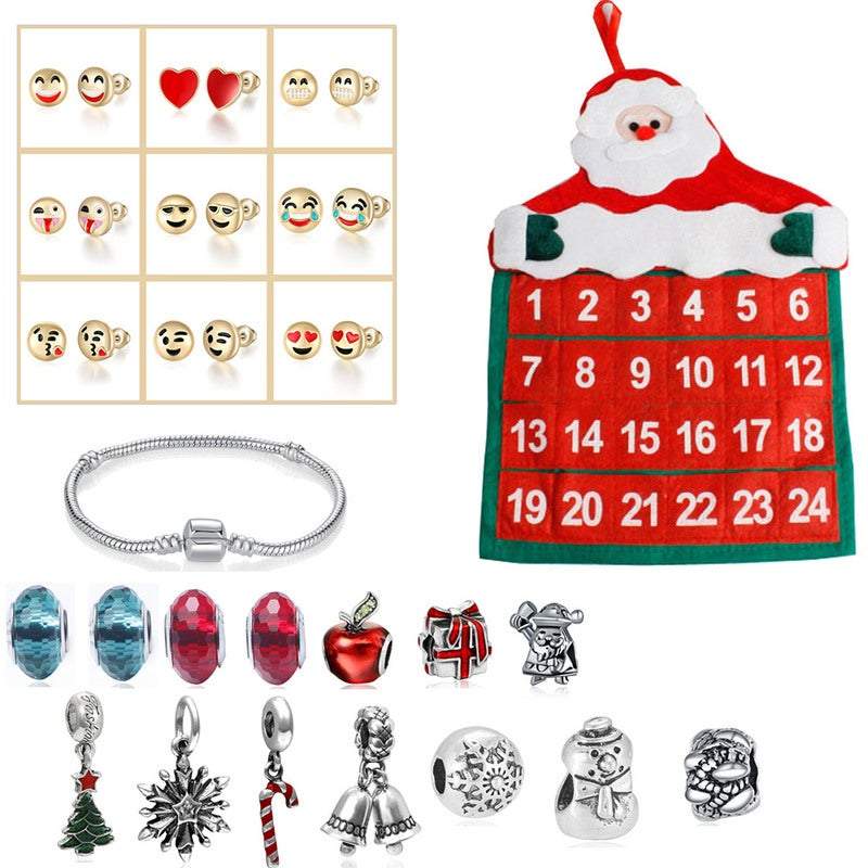 Christmas Decorations Hanging Advent Calendar Diy Countdown 24 Days Charms Seasonal Decorations