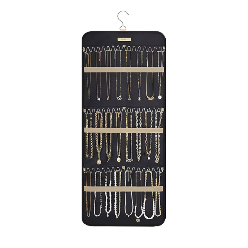 Veile Studios Hanging Antitangle Necklace Jewellery Organizer Pvc Metal Hooks 80 Characters Jewellery Holders & Organisers