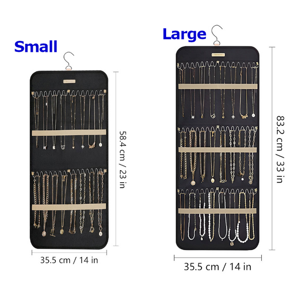 Veile Studios Hanging Antitangle Necklace Jewellery Organizer Pvc Metal Hooks 80 Characters Jewellery Holders & Organisers