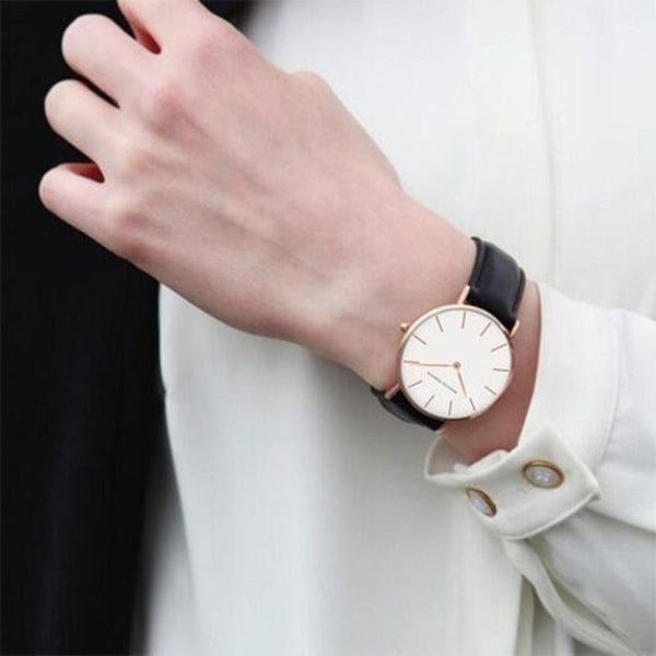 Veile Studios Cb01 Men Ultra Thin Casual Business Waterproof Quartz Watch Black Watches