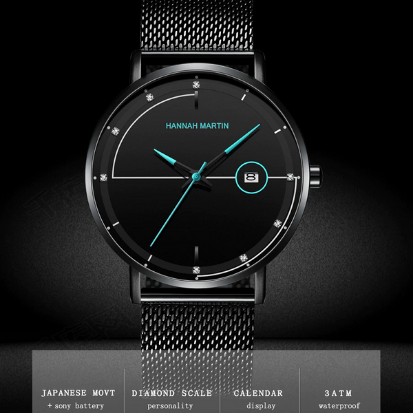 Veile Studios Japan Movement Quartz Casual Sport Stainless Steel Ultra Thin Waterproof Watch Watches