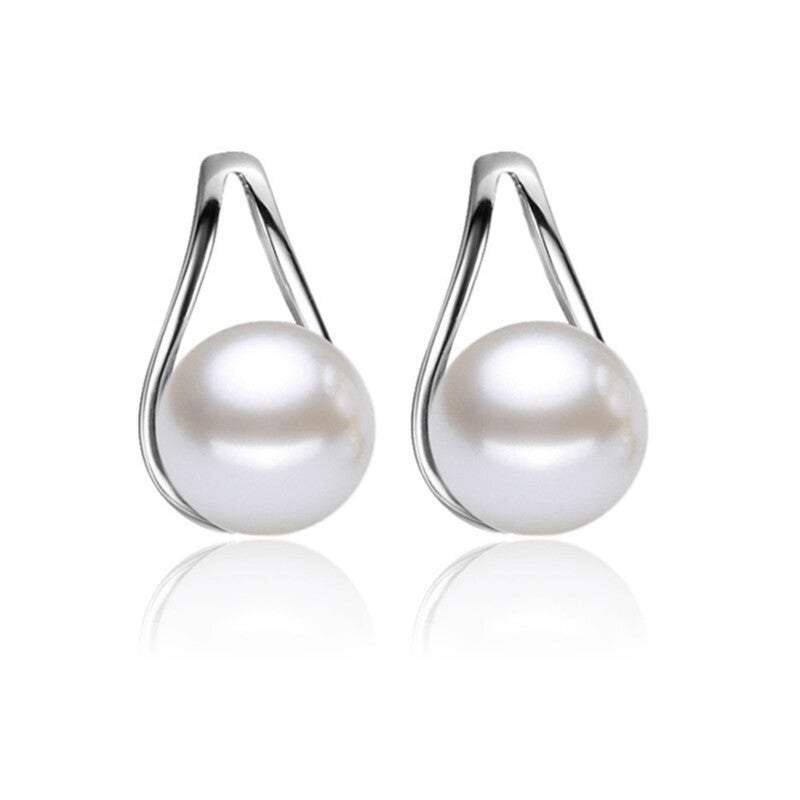 Veile Studios Happy Wish Stylish Sterling Silver Bridal Teardrop Earrings