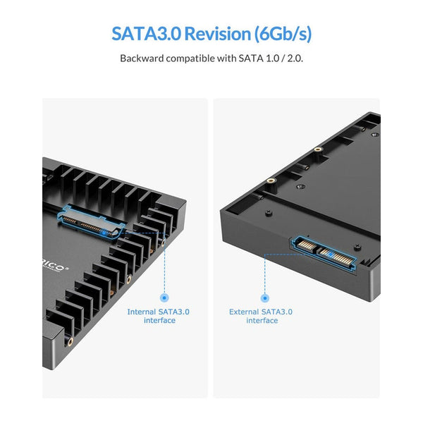 1125Ss Hard Drive Caddy 2.5 To 3.5 Support Sata 3.0 Usb 6Gbps Drive Enclosures & Docks