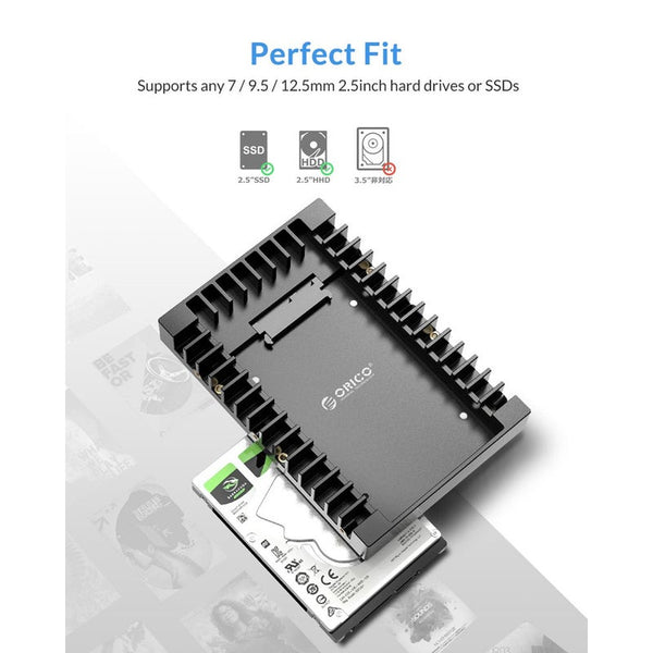 1125Ss Hard Drive Caddy 2.5 To 3.5 Support Sata 3.0 Usb 6Gbps Drive Enclosures & Docks