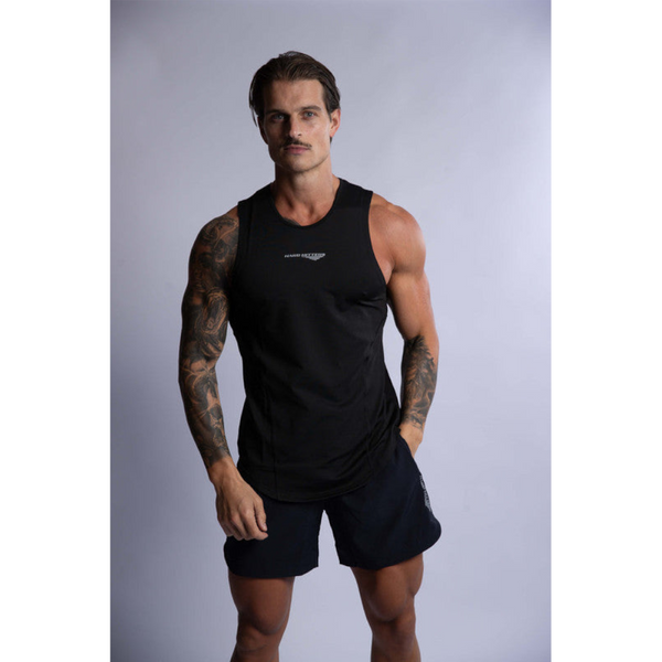 Hard Hitters Pro Tech Performance Stringer Black Small T Shirts