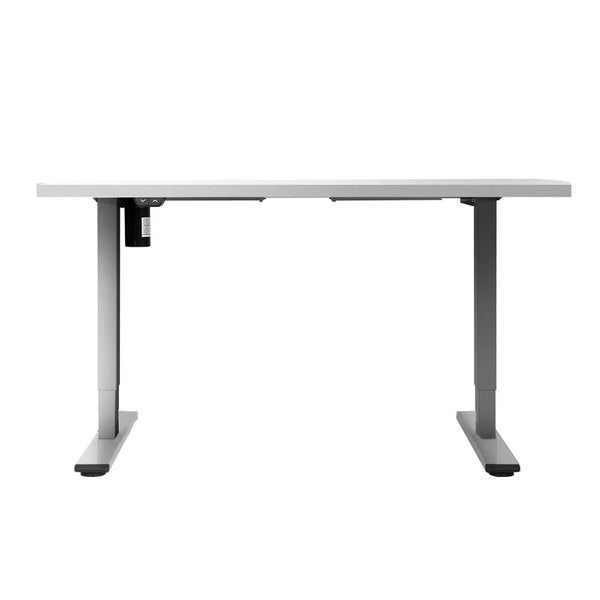 Artiss Electric Standing Desk Motorised Sit Desks Table Grey White 140Cm