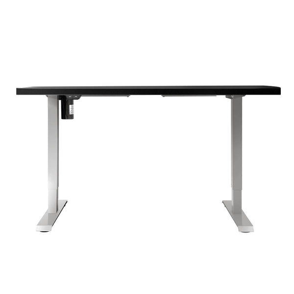Artiss Electric Standing Desk Motorised Sit Desks Table White Black 140Cm