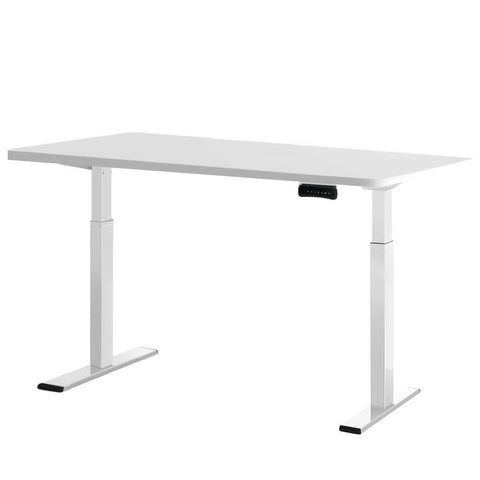 Artiss Standing Desk Electric Height Adjustable Sit Desks Table White