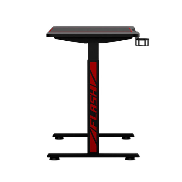Artiss Electric Standing Desk Gaming Desks Sit Table Rgb Light Home Office Standing Desks