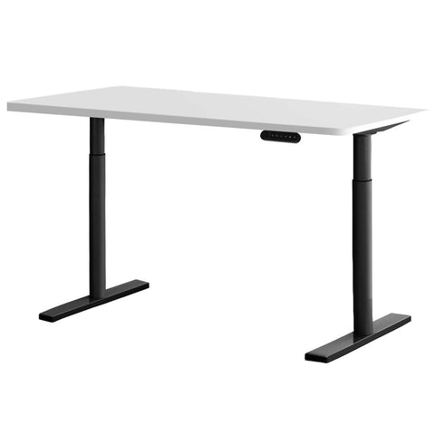 Artiss Electric Standing Desk Adjustable Sit Desks Black White 140Cm