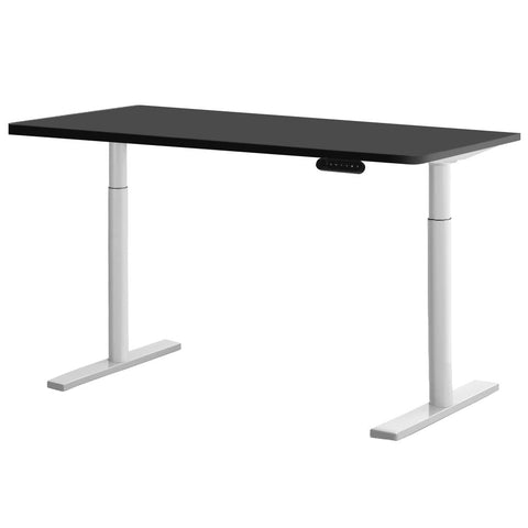 Artiss Electric Standing Desk Adjustable Sit Desks White Black 140Cm