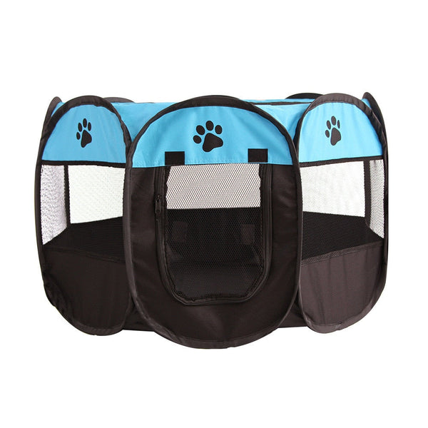Octagonal Folding Pet Tent Dog House Indoor Playpen Fences & Pens