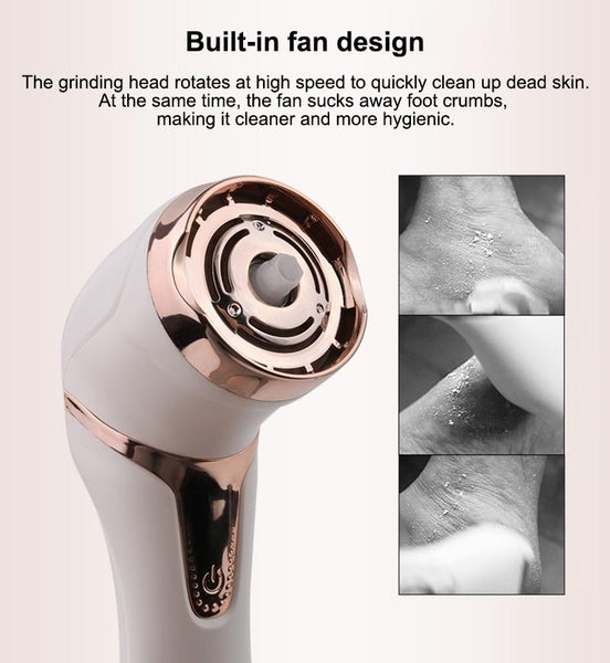 Usb Rechargeable Lcd Digital Display Foot Scrubber Callus Remover Foot Creams & Treatments