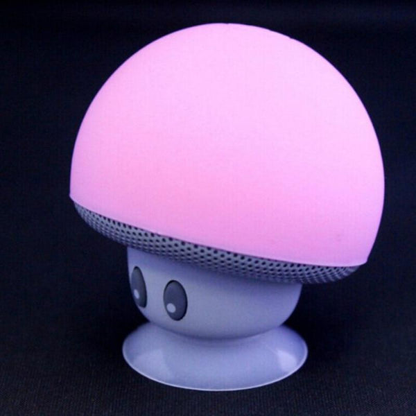 Wireless Cartoon Mini Mushroom Bluetooth Desktop Speaker Phone Bracket