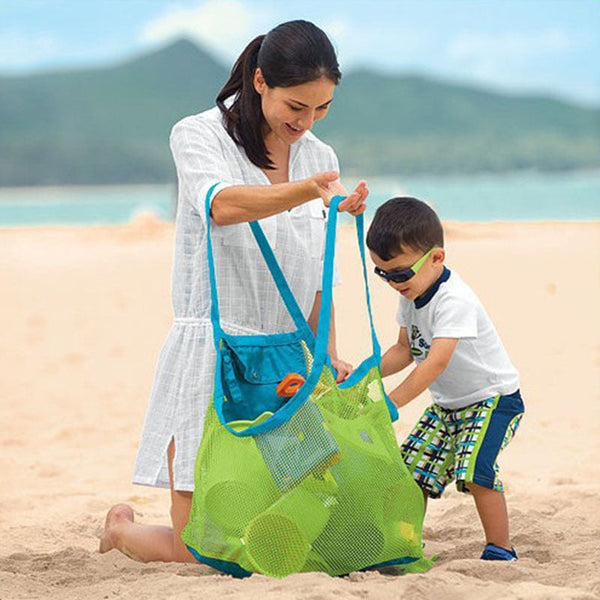 Portable Reusable Mesh Kids Swimming Beach Storage Bags Gym Bags