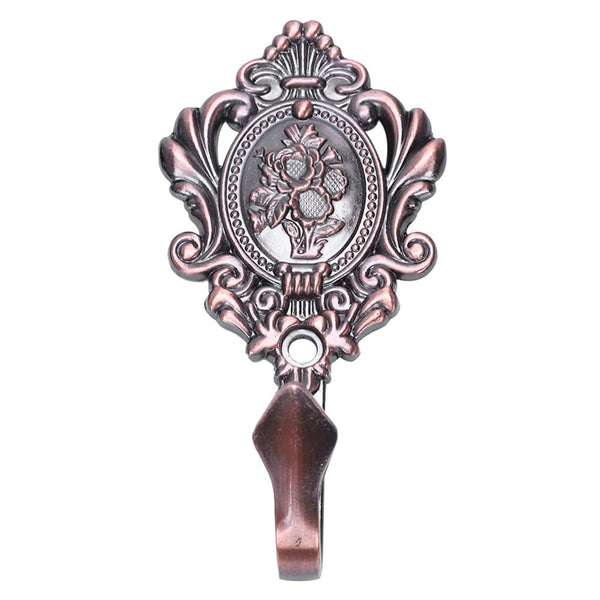 2Pcs/Set Alloy Drapery Curtain Wall Hook Tieback Rose Pattern Accessories Other Curtains & Accessories