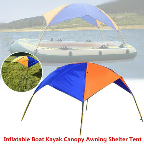 Inflatable Boat Shelter Fishing Sun Shade Strong And Firm Single Tents Sailboat Top Cover Two People