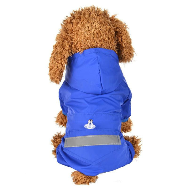 Reflective Dog Raincoat With Hood Dog Clothing & Shoes