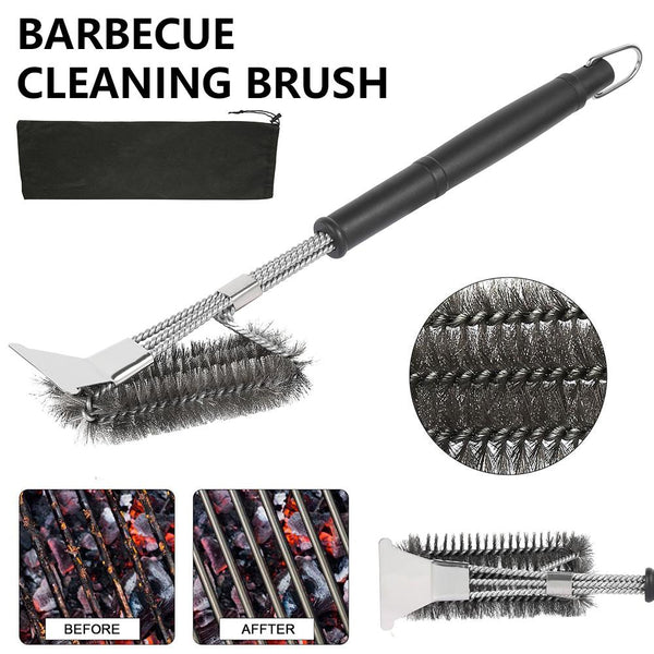 Bbq Scrapers Brushes Grill Durable Cleaner Stainless Steel Wire Barbecue Tools