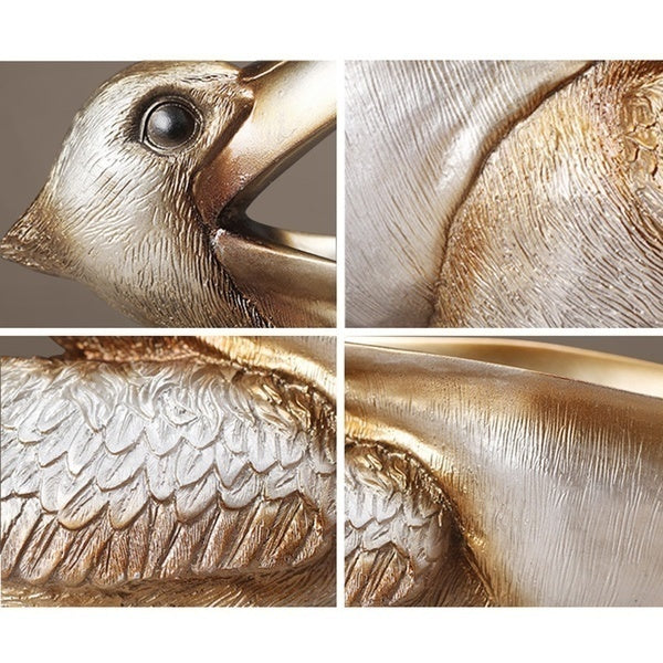 Resin Pelican Ornament Key Holder Jewellery Storage Home Decor