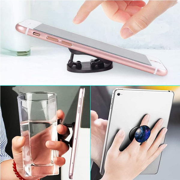 Cute Foldable Phone Finger Ring Holder Pop Socket Stand Decals