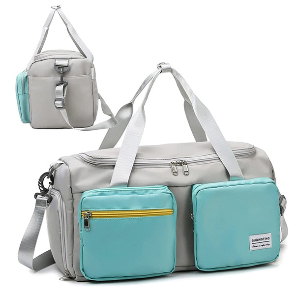 Sports Fitness Gym Bag Shoes Compartment Duffle Bags Gym Bags