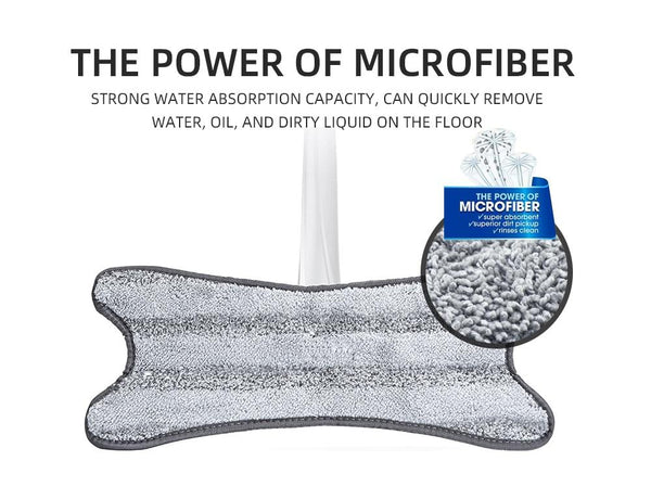 X Type Microfibre Floor Mop Easy Handheld Wet Or Dry Mops Brooms & Scrubbers