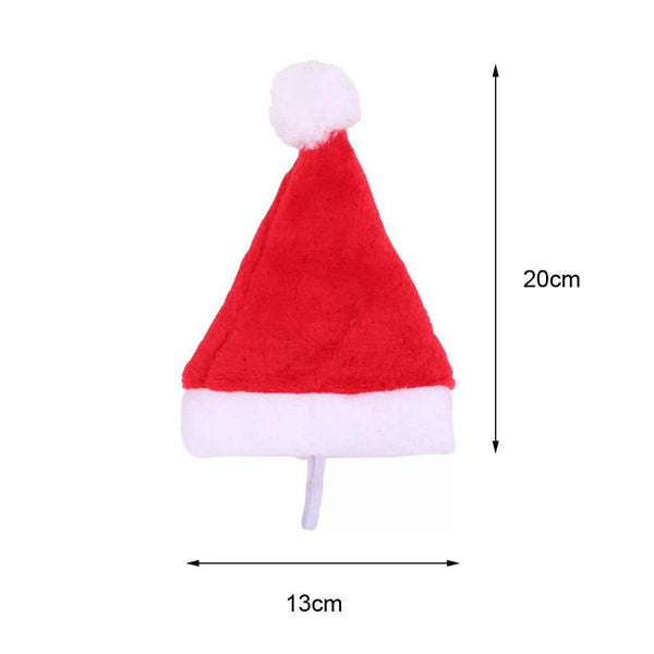 Pet Christmas Santa Hat Costume Xmas Winter Headwear Dogs Dog Costumes